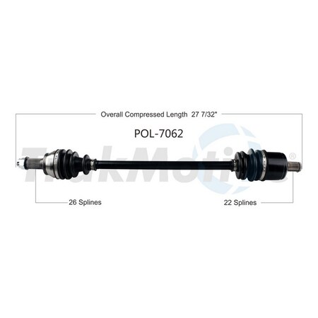 Surtrack Axle Drive Axle Assembly, Pol-7062 POL-7062